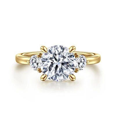 Gabriel & Co 8 Engagement Ring 14K Yellow Gold Contemporary ER16136R8Y44JJ