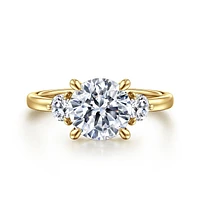 Gabriel & Co 8 Engagement Ring 14K Yellow Gold Contemporary ER16136R8Y44JJ