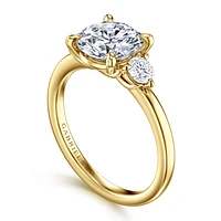 Gabriel & Co 8 Engagement Ring 14K Yellow Gold Contemporary ER16136R8Y44JJ