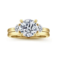 Gabriel & Co 8 Engagement Ring 14K Yellow Gold Contemporary ER16136R8Y44JJ