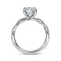 Gabriel & Co 7.4 Engagement Ring 14K White Gold Contemporary ER16142R6W44JJ