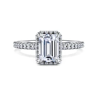 Gabriel & Co 7.5x5.5 Engagement Ring 14K White Gold Classic ER16158E6W44JJ