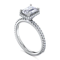 Gabriel & Co 7.5x5.5 Engagement Ring 14K White Gold Classic ER16158E6W44JJ
