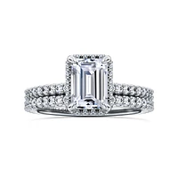 Gabriel & Co 7.5x5.5 Engagement Ring 14K White Gold Classic ER16158E6W44JJ