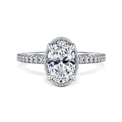 Gabriel & Co 8 Engagement Ring 14K White Gold Classic ER16158O6W44JJ