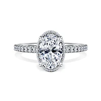 Gabriel & Co 8 Engagement Ring 14K White Gold Classic ER16158O6W44JJ