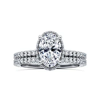 Gabriel & Co 8 Engagement Ring 14K White Gold Classic ER16158O6W44JJ