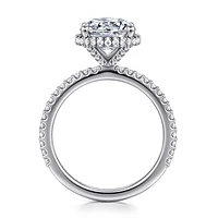 Gabriel & Co 8.5 Engagement Ring 14K White Gold Classic ER16158R10W44JJ
