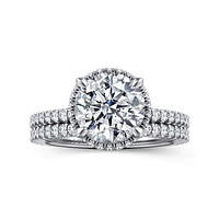 Gabriel & Co 8.5 Engagement Ring 14K White Gold Classic ER16158R10W44JJ