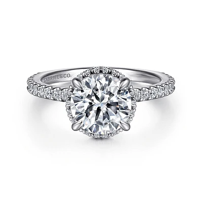Gabriel & Co 7.4 Engagement Ring 14K White Gold Classic ER16158R6W44JJ