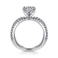 Gabriel & Co 7.4 Engagement Ring 14K White Gold Contemporary ER16182R6W44JJ