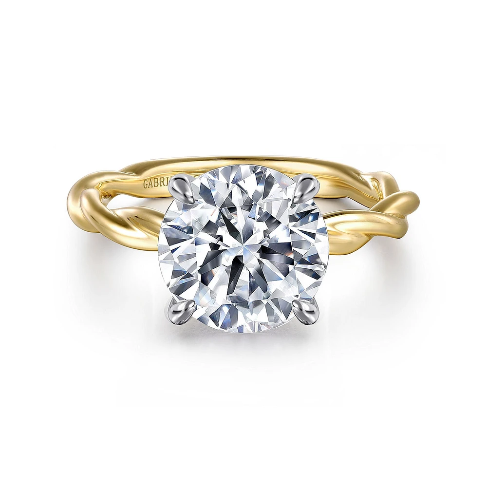 Gabriel & Co 9 Engagement Ring 14K Gold Classic ER16188R12M4JJJ