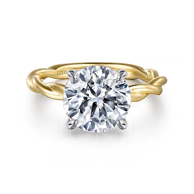 Gabriel & Co 9 Engagement Ring 14K Gold Classic ER16188R12M4JJJ