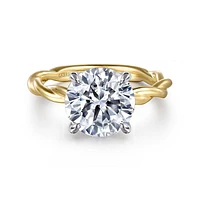 Gabriel & Co 9 Engagement Ring 14K Gold Classic ER16188R12M4JJJ