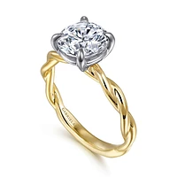 Gabriel & Co 9 Engagement Ring 14K Gold Classic ER16188R12M4JJJ