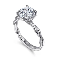 Gabriel & Co 9 Engagement Ring 14K White Gold Classic ER16188R12W4JJJ
