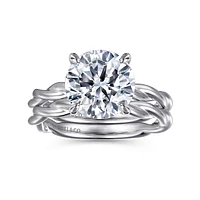Gabriel & Co 9 Engagement Ring 14K White Gold Classic ER16188R12W4JJJ