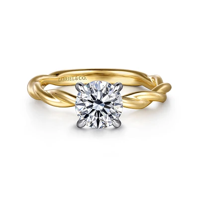Gabriel & Co 6.5 Engagement Ring 14K Gold Classic ER16188R4M4JJJ