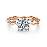 Gabriel & Co 7.4 Engagement Ring 14K Two-Tone Gold Classic ER16188R6T4JJJ