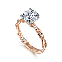 Gabriel & Co 7.4 Engagement Ring 14K Two-Tone Gold Classic ER16188R6T4JJJ