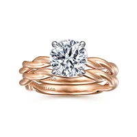 Gabriel & Co 7.4 Engagement Ring 14K Two-Tone Gold Classic ER16188R6T4JJJ