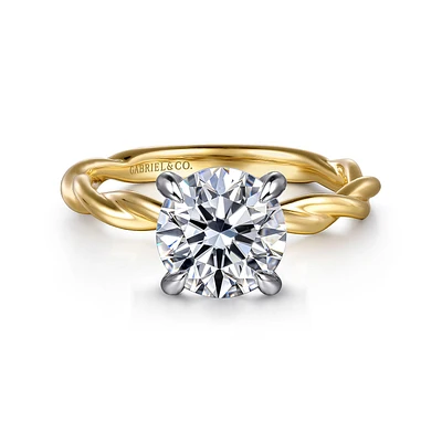 Gabriel & Co 8 Engagement Ring 14K Gold Classic ER16188R8M4JJJ