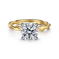 Gabriel & Co 8 Engagement Ring 14K Gold Classic ER16188R8M4JJJ