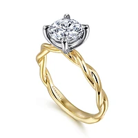Gabriel & Co 8 Engagement Ring 14K Gold Classic ER16188R8M4JJJ