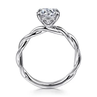 Gabriel & Co 8 Engagement Ring 14K White Gold Classic ER16188R8W4JJJ