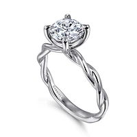 Gabriel & Co 8 Engagement Ring 14K White Gold Classic ER16188R8W4JJJ