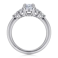 Gabriel & Co 9X6 Engagement Ring 14K White Gold Classic ER16192O6W44JJ