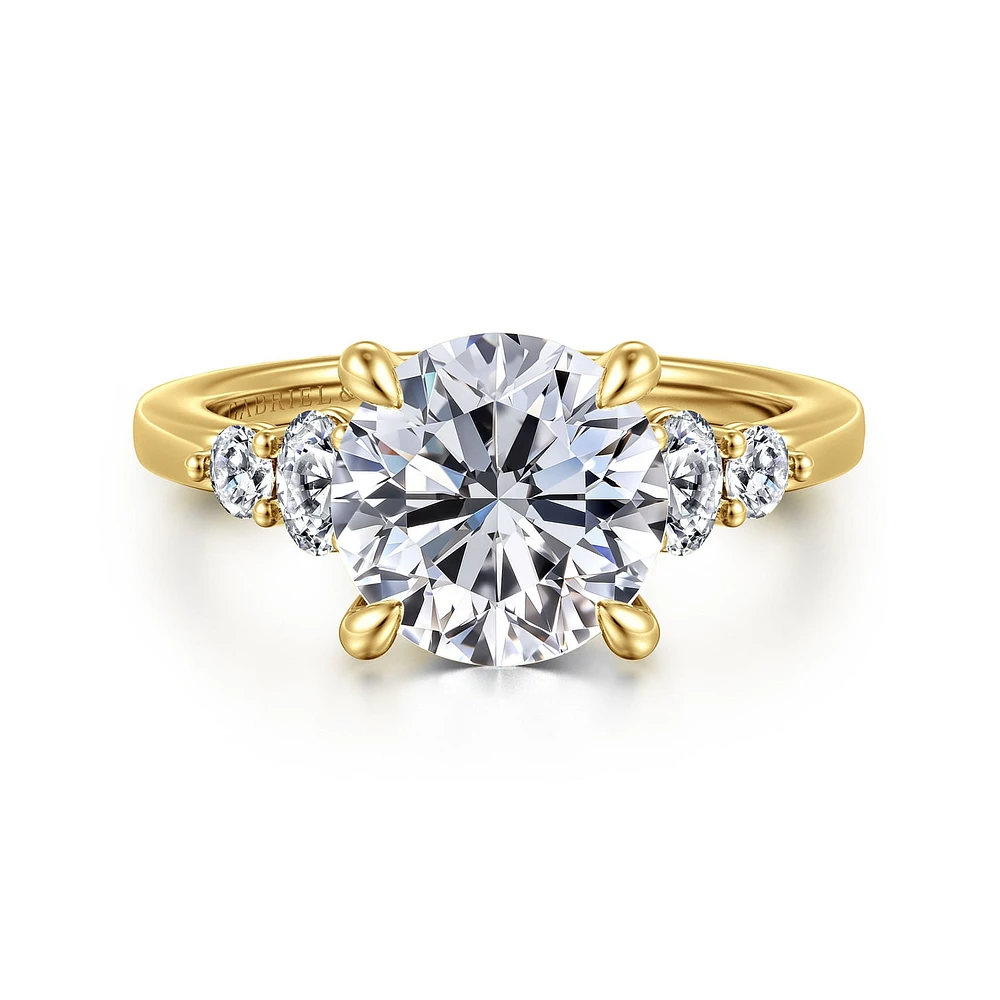 Gabriel & Co 9 Engagement Ring 14K Yellow Gold Classic ER16192R12Y44JJ