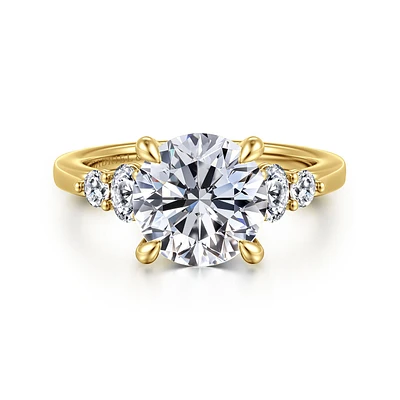 Gabriel & Co 9 Engagement Ring 14K Yellow Gold Classic ER16192R12Y44JJ