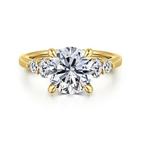 Gabriel & Co 9 Engagement Ring 14K Yellow Gold Classic ER16192R12Y44JJ