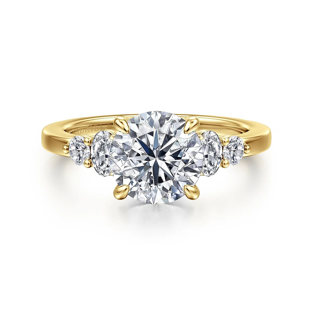 Gabriel & Co 8 Engagement Ring 14K Yellow Gold Classic ER16192R8Y44JJ