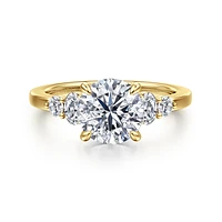 Gabriel & Co 8 Engagement Ring 14K Yellow Gold Classic ER16192R8Y44JJ