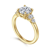 Gabriel & Co 8 Engagement Ring 14K Yellow Gold Classic ER16192R8Y44JJ