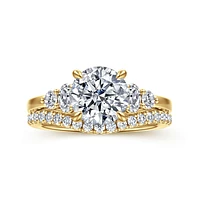 Gabriel & Co 8 Engagement Ring 14K Yellow Gold Classic ER16192R8Y44JJ