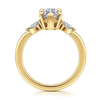 Gabriel & Co 12X6 Engagement Ring 14K Yellow Gold Classic ER16198M6Y43JJ