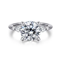 Gabriel & Co 9 Engagement Ring 14K White Gold Classic ER16198R12W43JJ