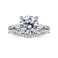 Gabriel & Co 9 Engagement Ring 14K White Gold Classic ER16198R12W43JJ