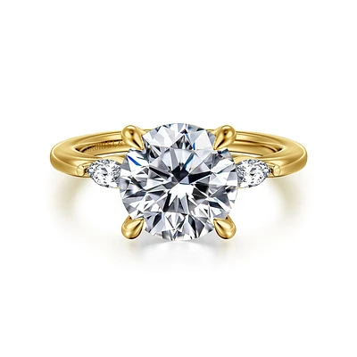 Gabriel & Co 9 Engagement Ring 14K Yellow Gold Classic ER16198R12Y43JJ