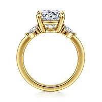 Gabriel & Co 9 Engagement Ring 14K Yellow Gold Classic ER16198R12Y43JJ