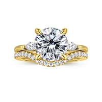 Gabriel & Co 9 Engagement Ring 14K Yellow Gold Classic ER16198R12Y43JJ