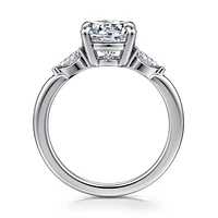 Gabriel & Co 8 Engagement Ring 14K White Gold Classic ER16198R8W43JJ