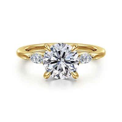 Gabriel & Co 8 Engagement Ring 14K Yellow Gold Classic ER16198R8Y43JJ