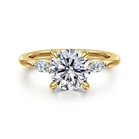 Gabriel & Co 8 Engagement Ring 14K Yellow Gold Classic ER16198R8Y43JJ