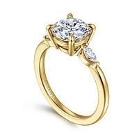 Gabriel & Co 8 Engagement Ring 14K Yellow Gold Classic ER16198R8Y43JJ