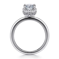 Gabriel & Co 9X6 Engagement Ring 14K White Gold Classic ER16238O6W44JJ