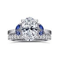 Gabriel & Co 11X7.2 Engagement Ring 14K White Gold Contemporary ER16244O10W44SA